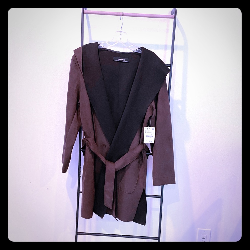 Zara Lightweight suede jacket